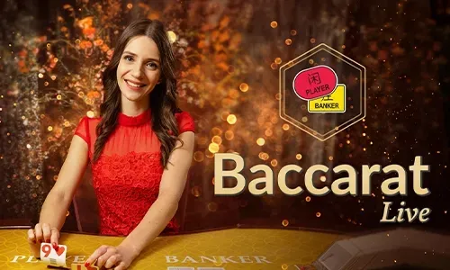 Live Baccarat game on a luxurious table