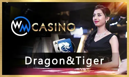 Dragon Tiger card game with two hands